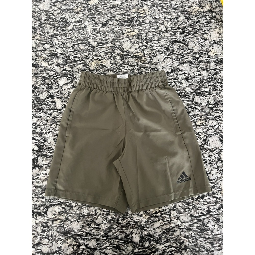 Adidas Athletic Shorts Womens Small Green Drawstrings Regular Fit Running Trail